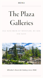 Mobile Screenshot of plazagalleries.com