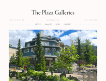 Tablet Screenshot of plazagalleries.com